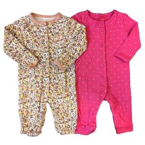 Carters Girl 3 Months Lot Rompers Outfits Pants Long Sleeved Shirt Fall Winter